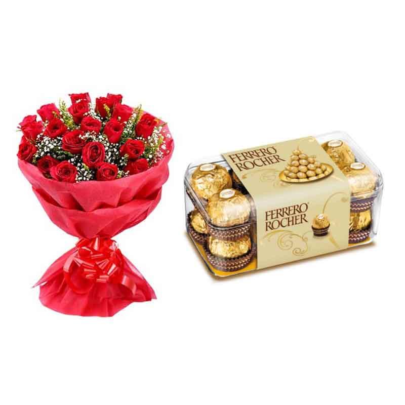 Fall in Love Send Flowers and Chocolate Online Bloomsvilla