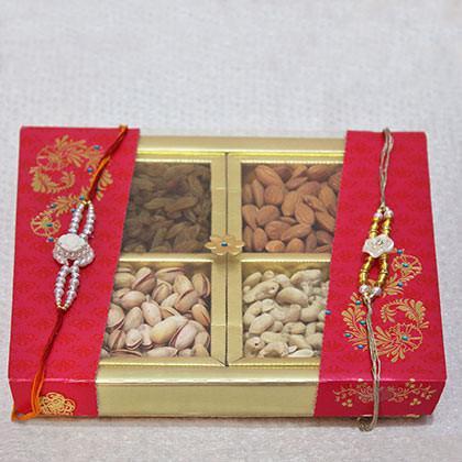 Rakhi With Dry Fruit Box