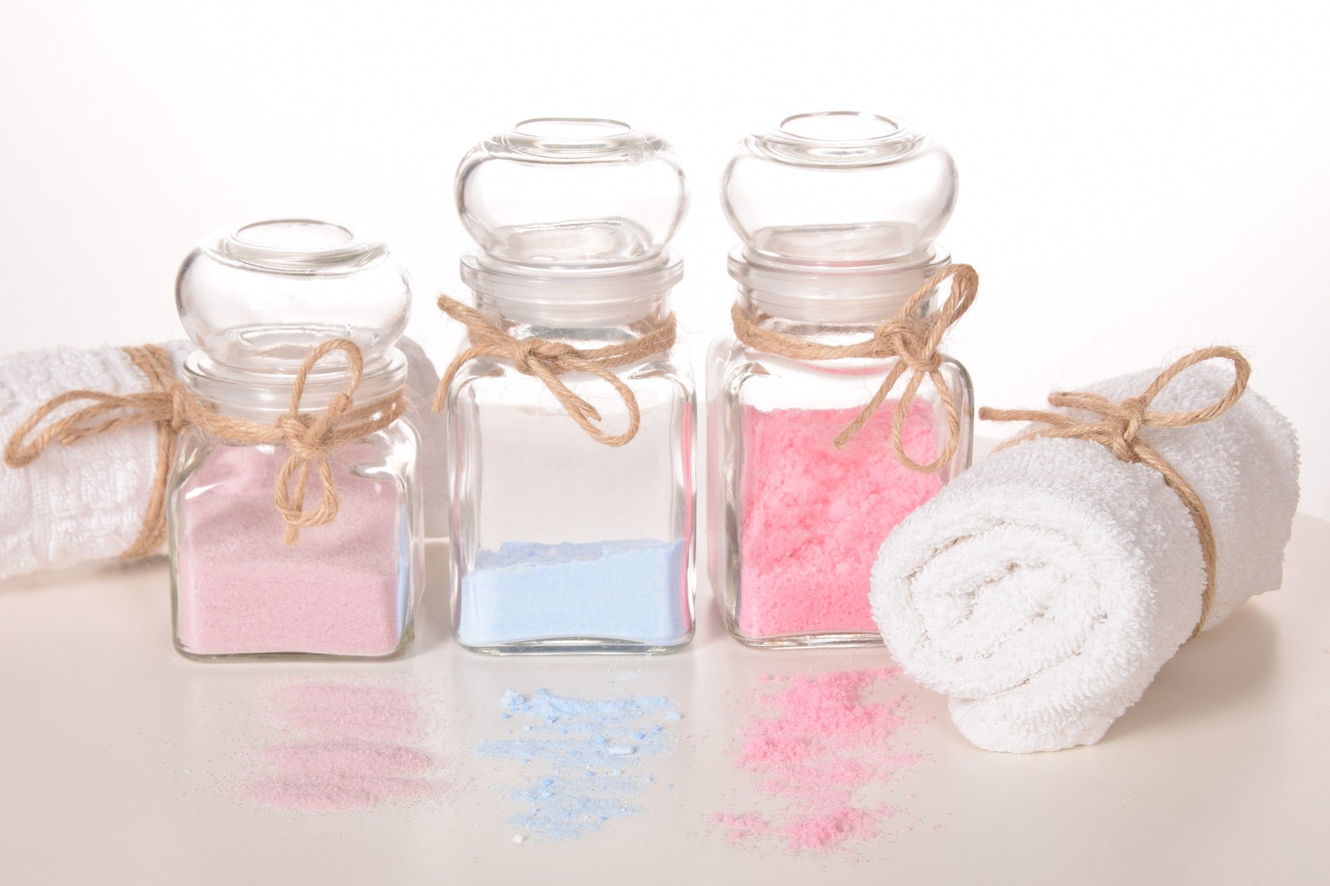 Aroma bath salts for a self-care routine