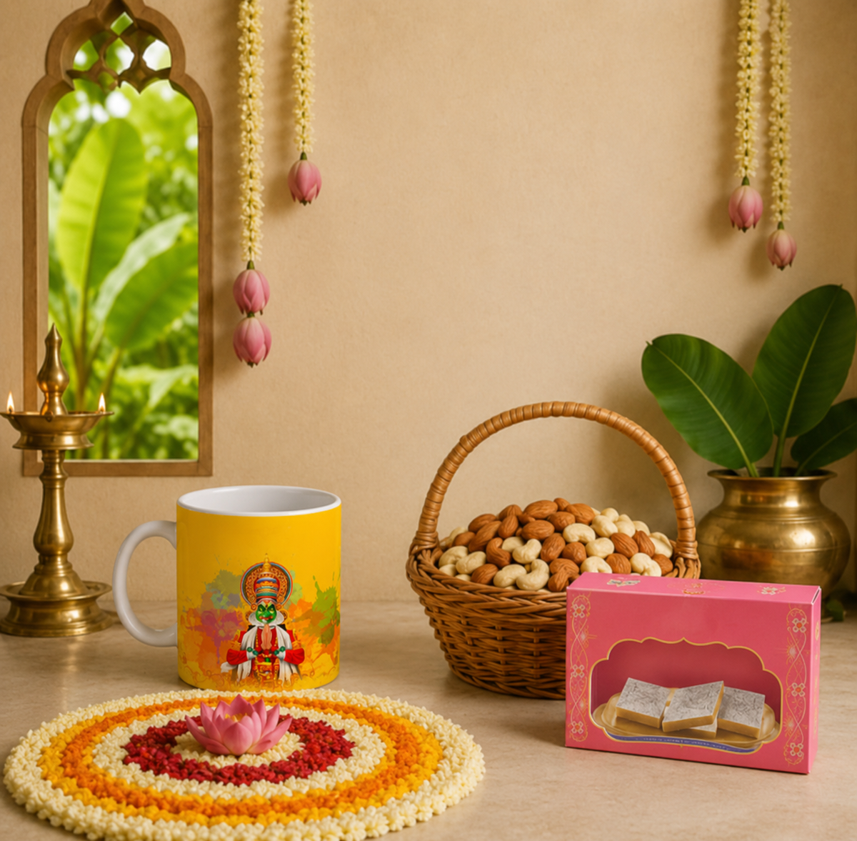 Temple Courtyard Treat Basket