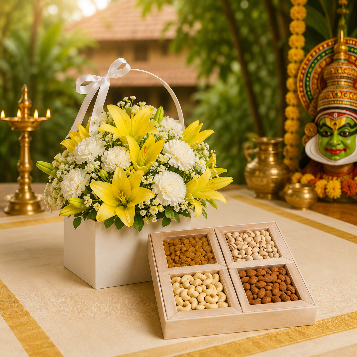Golden Leaf Basket