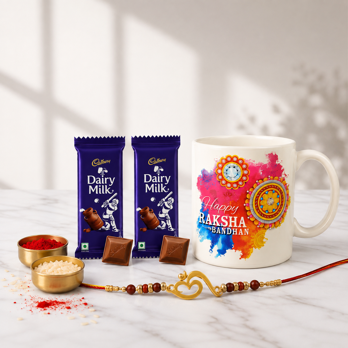 Rakhi Mug with Dairy Milk for Raksha Bandhan