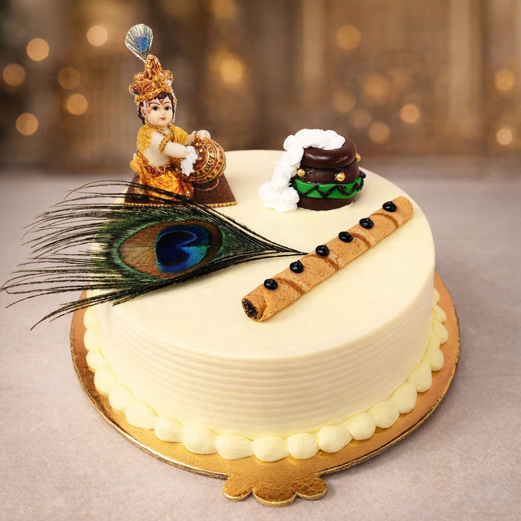 Hare Krishna Birthday Cake [Bloomcentral AI a0a2a3e2]