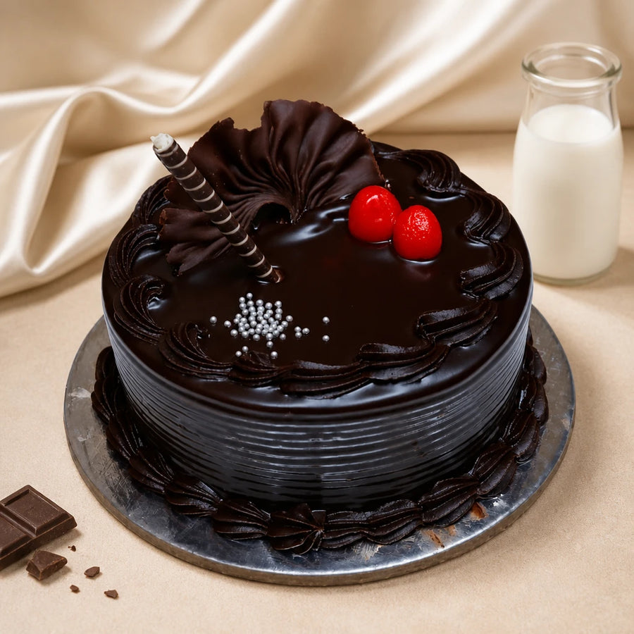 Rich Chocolate Truffle Cake