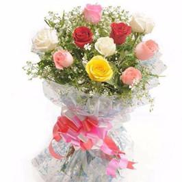 Charming Mixed Rose Bouquet