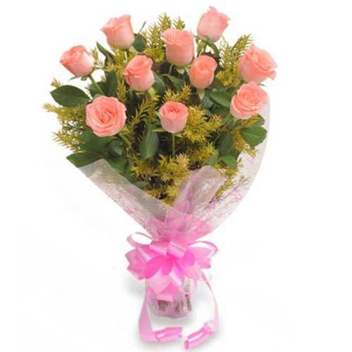 Lovely Pink Rose Bouquet - Baby Pink Roses Bouquet
