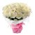 Pure White Rose Bouquet - All White Flower Bouquet- Best Flower Delivery in Category | Flowers | White Flowers -Product Details: 20 White Roses  White paper Packing Ribbon Bow Seasonal Fillers A lovely bouquet of 20 white roses for your loved ones.There is a fabulous feel to this beautifully arranged bouquet that will make Mum feel very special this year.Place your order now and surprise your mother with these lovely flowers which will make her feel more special.  While we always strive to ensure that products are accurately represented in our photographs, from season to season and subject to availability, our florists may be required to substitute one or more flowers for a variety of equal or greater quality, appearance and value.   