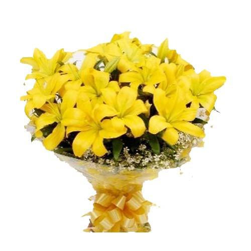 Grand Yellow Lily Bouquet