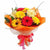 Delightful Gerbera Bouquet- - for Flower Delivery in India -A stunning bouquet of 10 mixed Gerbera for all occasions. We've contrasted rich shades of Gerbera and warm pink with creamy yellow and dark orange to create a stunning gift with plenty of wow factor. While we always strive to ensure that products are accurately represented in our photographs, from season to season and subject to availability, our florists may be required to substitute one or more flowers for a variety of equal or greater quality, appearance and value 