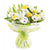 Flower Bouquet For Teachers Day- - from Best Flower Delivery in India -This Teachers Day Special Flowers Bouquet contains: 10 Stem Yellow Rose,10 Stem White Gerbera and 3 Stem White Asiatic Lily Seasonal leaves and fillers Nicely tied with White paper and yellow ribbon bow Note: While we always strive to ensure that products are accurately represented in our photographs, from season to season and subject to availability, our florists may be required to substitute one or more flowers for a variety of equal or greater quality, appearance and value. 