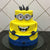 Yellow Blue Happiest Minion Theme Cake- Order Cake Online in Category | Cakes | Minion Cakes -This delicious custom fondant theme cake contains: 4 KG Yellow blue happiest minion theme cake Vanilla flavor (Or any other flavor of your choice) Note: The photos are indicative only. Actual design and arrangement might differ based on chef, seasonal elements and ingredient availability. 