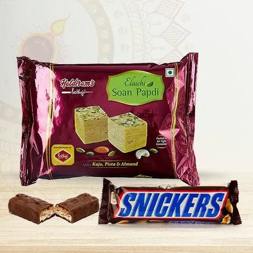 Soan Papdi Snickers Combo
