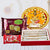 Memorable Diwali Treat--This Diwali Special gift contains: Decorative Puja Thali Kaju Katli -250 gms Soan Papdi -250 gms One Kit-Kat Chocolate Note:The photos are indicative. Occasionally, we may need to substitute products with equal or higher value due to temporary and/or regional unavailability issues This is a courier product that may arrive in 2-5 business days from placing order. 