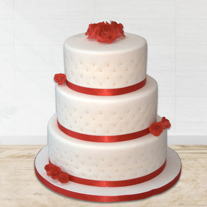 3 Tier Vanilla Cake - from Best Flower Delivery in India 