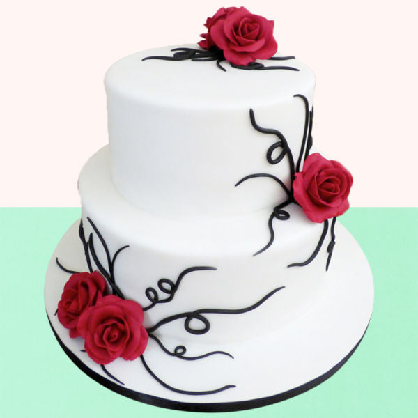 2 Tier Supreme Vanilla Cake