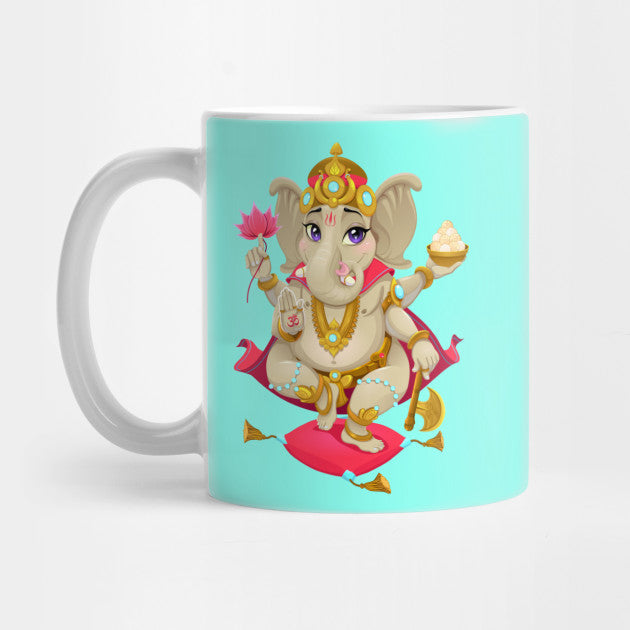 Attractive Ganesh Chaturthi Mug - for Online Flower Delivery In India 