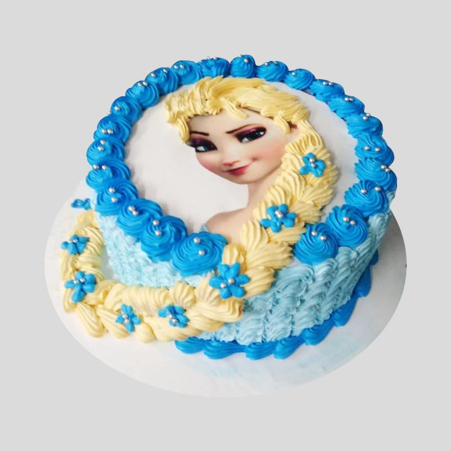 Frozen Elsa The Snow Queen Theme Cake