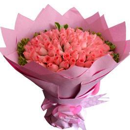 75 Pink Roses - Premium Bouquet