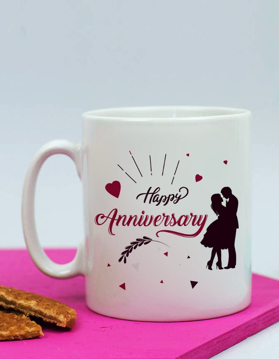 Anniversary Mug For Couple - for Online Flower Delivery In India 
