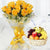 Basket Of Health- Gift Delivery in Occasion_City | Valentines Day | Gifts | Mysore -A wonderful and healthy combo, this includes 12 beautiful yellow roses and 4 kg of hand-selected fresh fruits for best taste in a classic basket. 