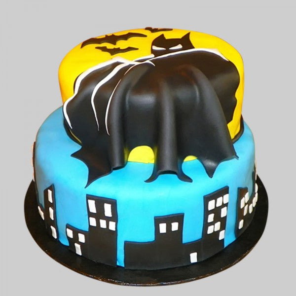 Deep Batman 2 Tier Theme Cake - from Best Flower Delivery in India 