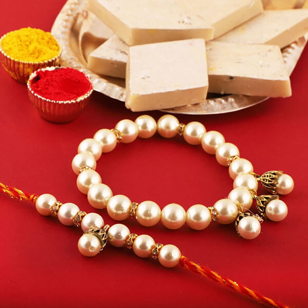 Beautiful Rakhi Combo Gift For Bhaiya Bhabhi