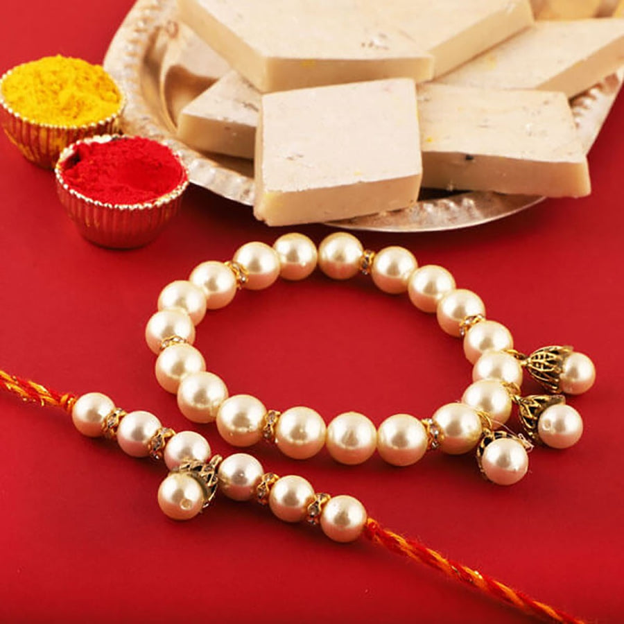 Beautiful Rakhi Combo Gift For Bhaiya Bhabhi