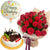 Beautiful Wishes--This Beautiful Combo consists of 20 Red Rose Nicely wrapped with premimum paper One Kg Eggless Choco fruit cake One pcs premium happy birthday airfilled mylar balloon Note: While we always strive to ensure that products are accurately represented in our photographs, from season to season and subject to availability, our florists may be required to substitute one or more flowers for a variety of equal or greater quality, appearance and value. Also for cakes, Actual design and arrangement might differ based on chef, seasonal elements and ingredient availability. 