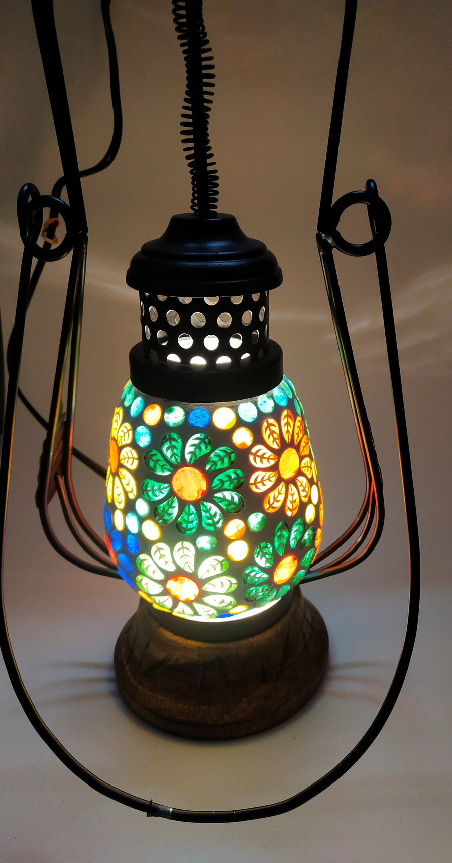 Big Glass Mosaic Lantern