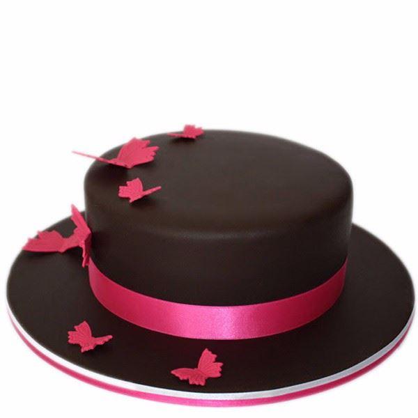 Butterfly Chocolate Fondant Cake