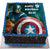 Wow Captain America Photo Cake- Midnight Cake Delivery in Category | Cakes | Captain America Photo Cakes -This delicious cake contains: One KG Black Forest Photo cake (Or any other flavor of your choice) Topping with Captain America Photo Square Shape Whipped cream Note: The photos are indicative only. Actual design and arrangement might differ based on chef, seasonal elements and ingredient availability. 
