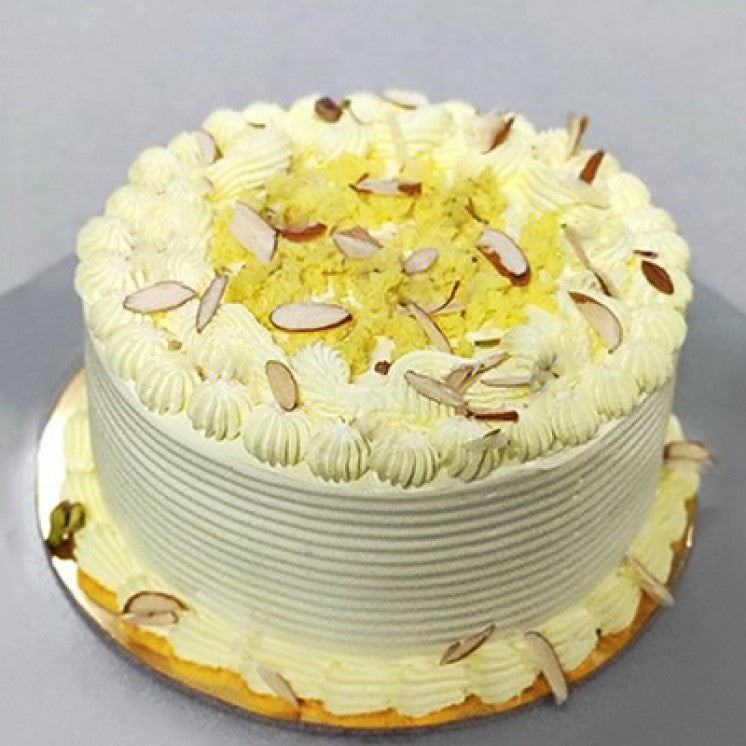 Captivating Style Of Pista Rasmalai Cake - Send Flowers to India 