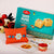 Catchy Rakhi And Sweets Combo- - for Midnight Flower Delivery in India -This Rakhi combo gift contains: One Beautiful Rakhi Soan Papdi - 250 gm Personalize Message/ card Note: Sweets will be branded pack from Haldiram/Bikano/Vadilal or similar (as per availability)The photos are indicative. Occasionally, we may need to substitute products with equal or higher value due to temporary and/or regional unavailability issues This is a courier product that may arrive in 2-5 business days from placing order 