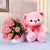 Cute Teddy Love- Online Gift Delivery In Occasion | Valentines Day | Teddy Day Gifts -This Beautiful Combination of Flowers and Teddy consists of 10 Fresh Pink Roses Seasonal Fillers and Leaves Nicely wrapped in Pink paper and Pink ribbon bow 6 inch Pink Teddy Note: While we always strive to ensure that products are accurately represented in our photographs, from season to season and subject to availability, our florists may be required to substitute one or more flowers for a variety of equal or greater quality, appearance and value. Also for cakes, Actual design and arrangement might differ based on chef, seasonal elements and ingredient availability. 