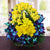 Dazzling Basket- Online Flower Delivery In Category | Flowers | Premium Flowers -This Beautiful arrangement consists of 10 Stem Fresh Purple Orchids 20 Yellow Rose and 2 Stem Yellow Lily Nicely Arranged in a beautiful Basket with seasonal fillers Note: While we always strive to ensure that products are accurately represented in our photographs, from season to season and subject to availability, our florists may be required to substitute one or more flowers for a variety of equal or greater quality, appearance and value. Also for cakes, Actual design and arrangement might differ based on chef, seasonal elements and ingredient availability. 