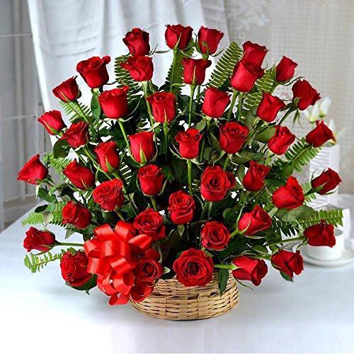 Only Love - Happy Birthday Red Roses Bouquet