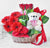 Eternally Love--This beautiful flower basket contains: 5 Gerbera 5 Red Roses 6 Inch Teddy Beautiful basket Note: The photos are indicative only. Actual design and arrangement might differ based on chef, seasonal elements and ingredient availability. 