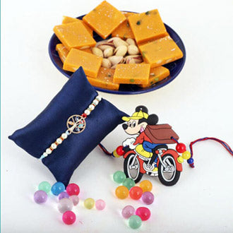 Fantastic Rakhi Gift For Brother - for Midnight Flower Delivery in India 