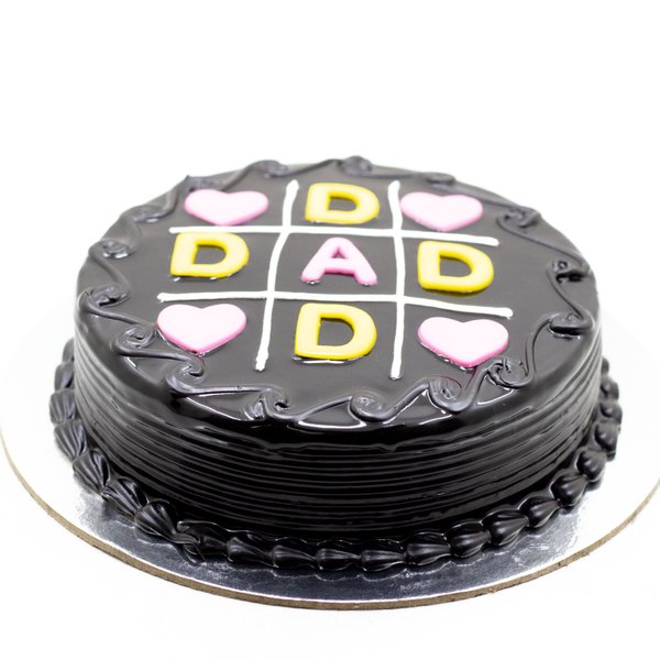 Father's Day Chocolate Cake - for Midnight Flower Delivery in India 