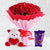 Friendship Day Special Gifts- - from Best Flower Delivery in India -This Beautiful combo contains: 25 Red Roses Seasonal fillers & leaves Nicely wrapped with Pink and Red paper Tied with Red ribbon bow 2 Dairy Milk Silk (65 gm each) 1 Six Inch Teddy Note: While we always strive to ensure that products are accurately represented in our photographs, from season to season and subject to availability, our florists may be required to substitute one or more flowers for a variety of equal or greater quality, appearance and value. 