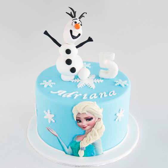 Scars To Your Beautiful Frozen Elsa Theme Cake