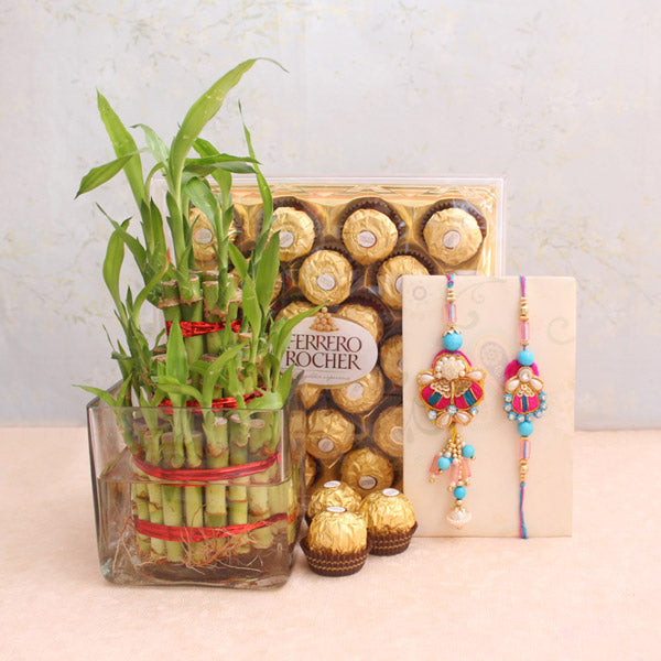 Good Luck Rakhi Special Gift - for Flower Delivery in India 
