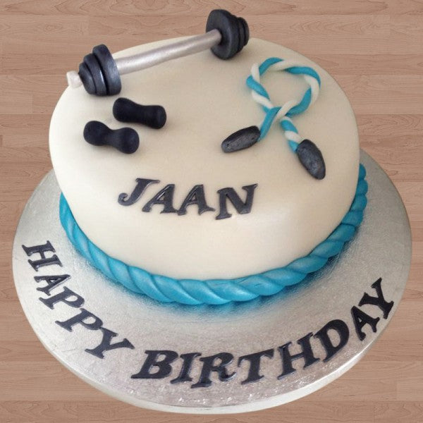 Happy Birthday Gym cake