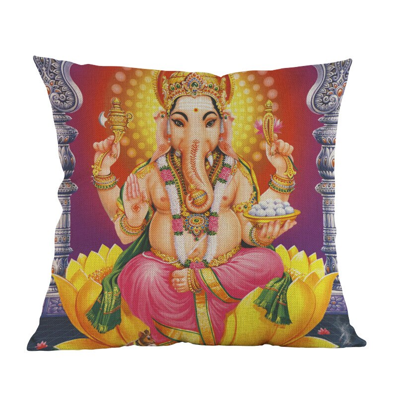Lord Ganesha Printed Cushion Online