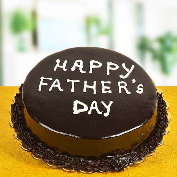 Happy Fathers Day Cake - for Midnight Flower Delivery in India 