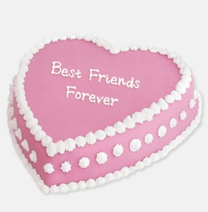 Happy Friendship Anniversary Cake - for Flower Delivery in India 