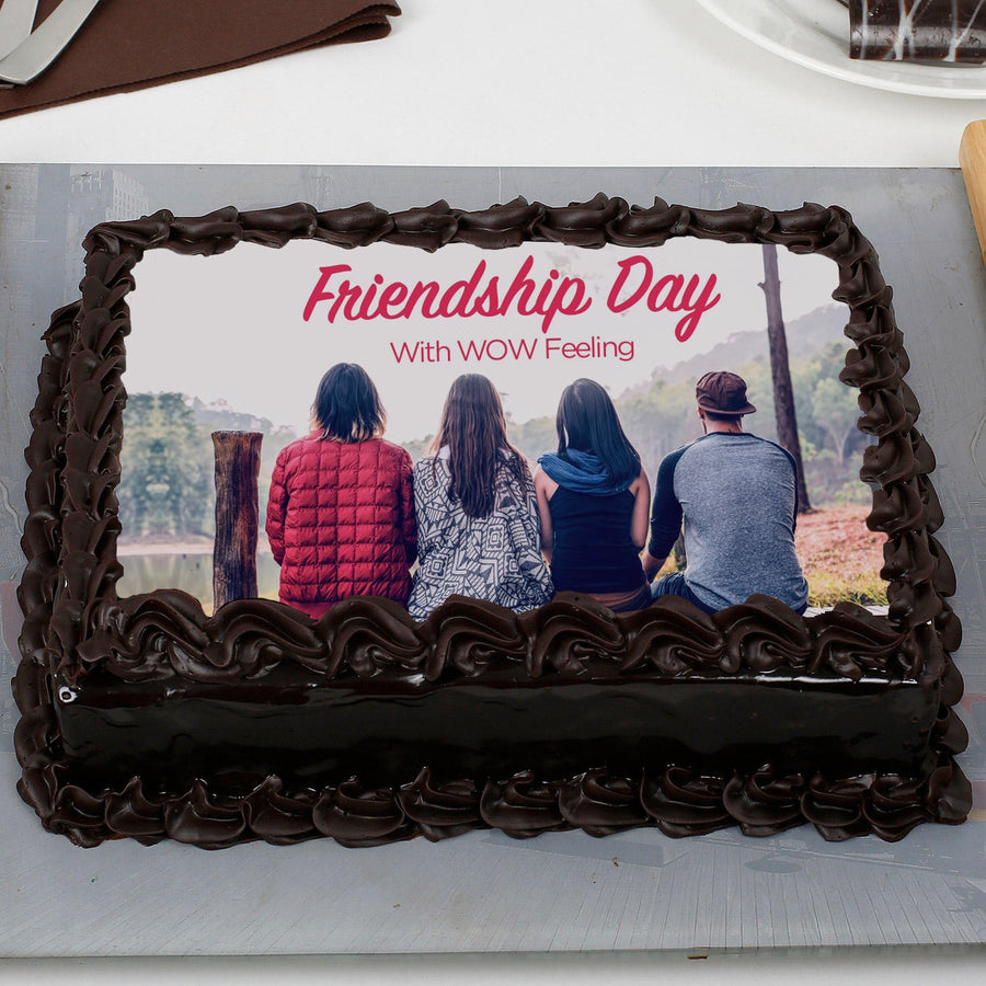 Happy Friendship Day Photo Cake - for Online Flower Delivery In India 