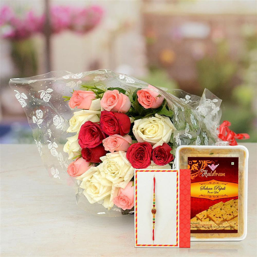Heart Wining Rakshabandhan Gift - for Online Flower Delivery In India 