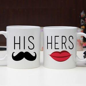 His And Hers Mug - for Online Flower Delivery In India 