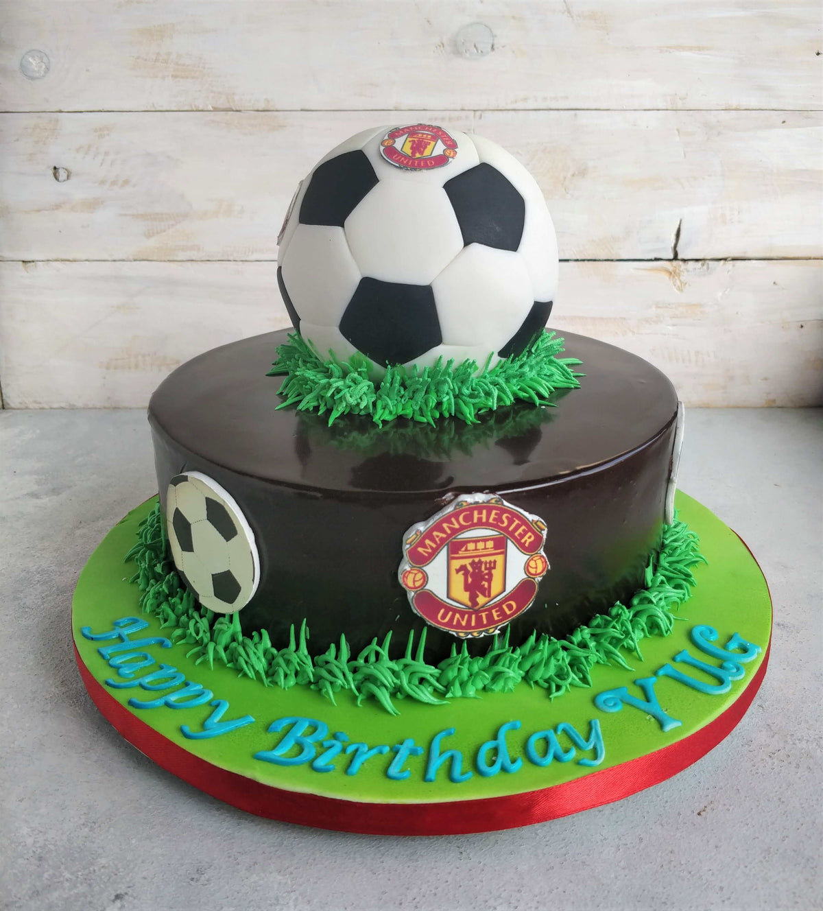 Authentic Chocolateflavour For Football Lover Theme Cake